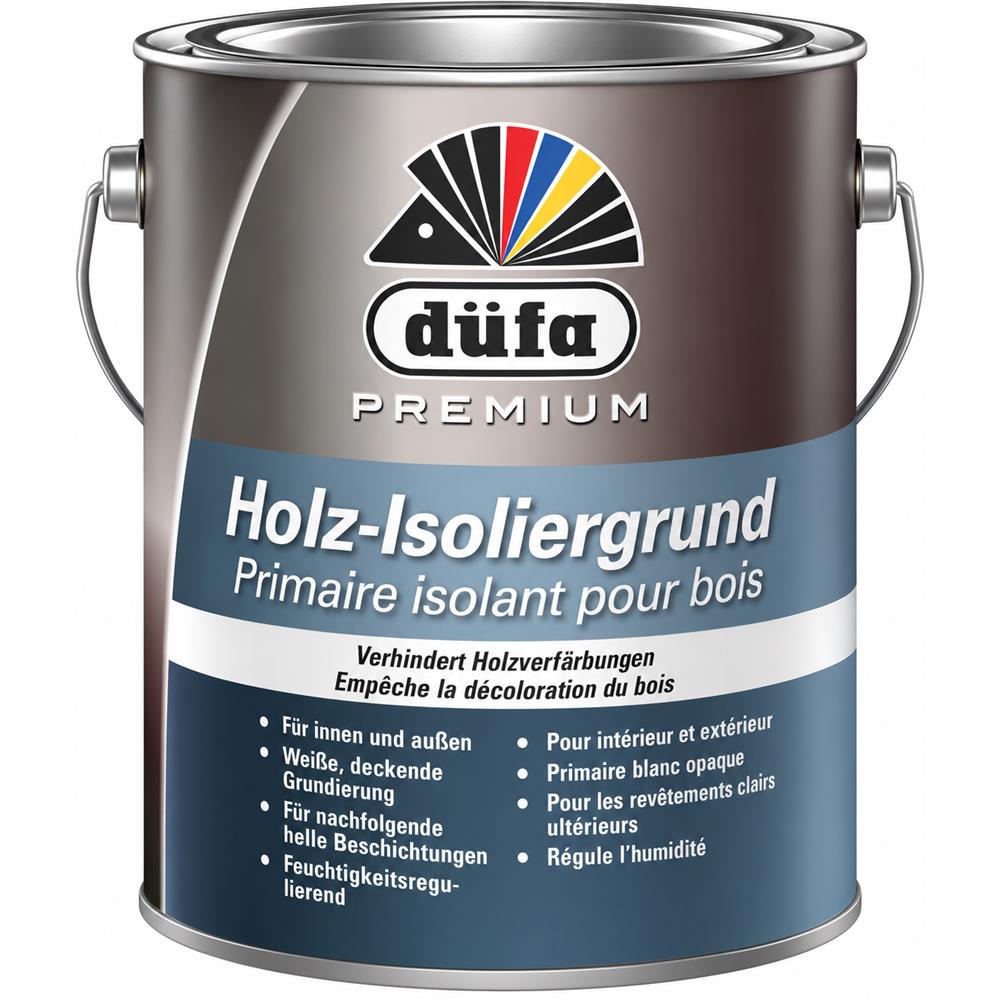 Düfa Premium Holz Isoliergrund WEISS 2,5 l Holz-Sperrgrund Holzgrundierung