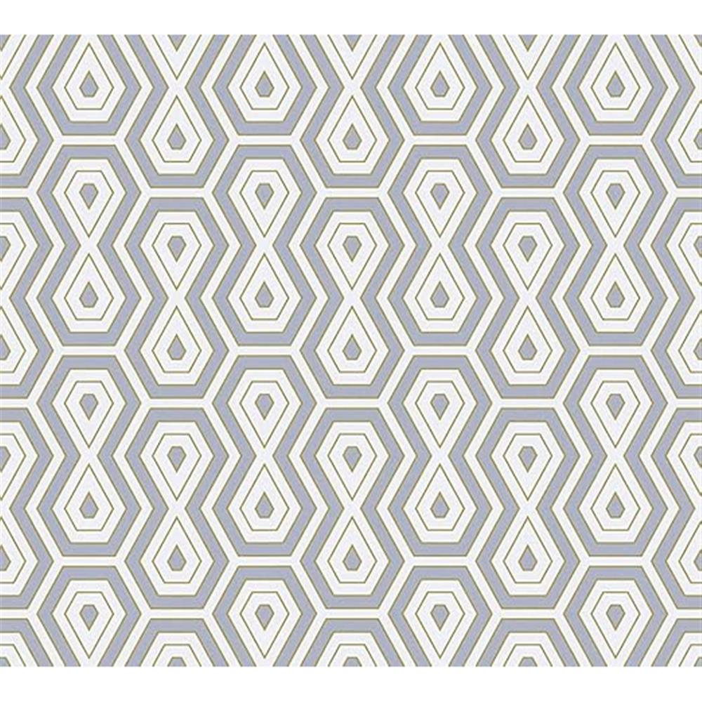 Architects Paper Vliestapete Mustertapete Jungle Chic Retrotapete Gold/Grau/Weiß matt