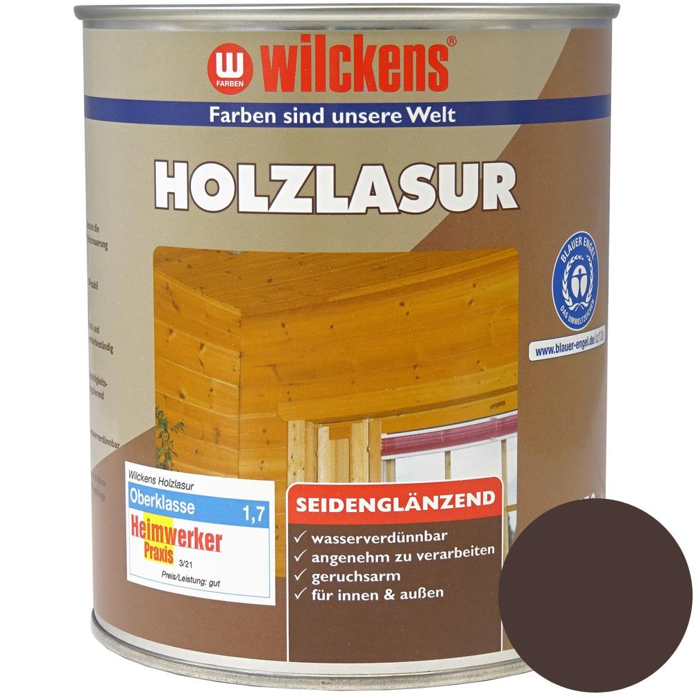 Wilckens Holzlasur LF seidenglänzend, Palisander, 750 ml