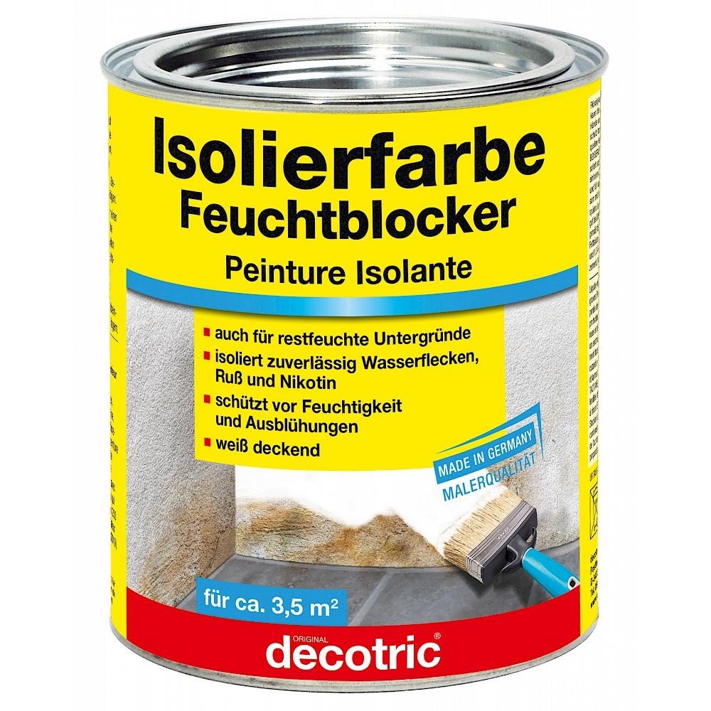 decotric Isolierfarbe Feuchtblocker, weiß, 750 ml, deckend