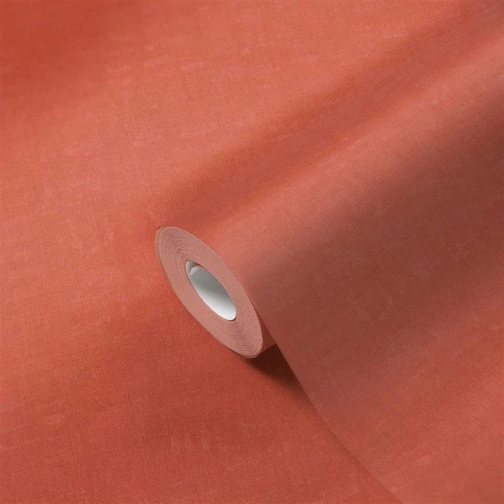 A.S. Création Nara Tapete Einfarbig Orange Lachs Rot Uni Vliestapete