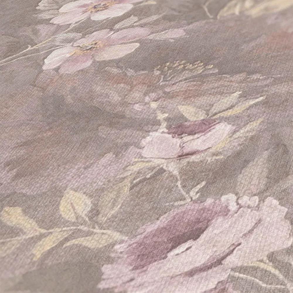 Tapete Rosen Mustertapete Vintage Zartrosa 10,05x1,06m Motivtapete Fototapete