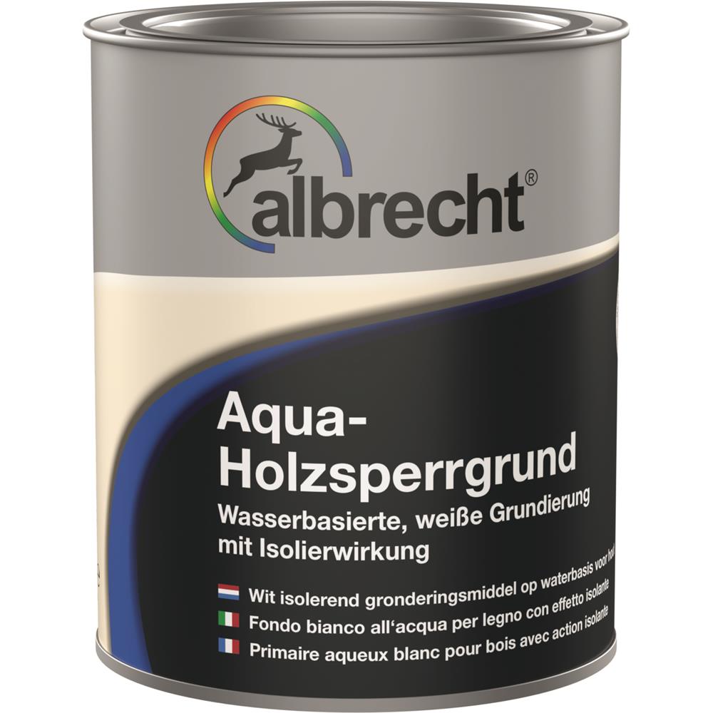 Albrecht Aqua-Holzsperrgrund Weiß 750 ml Holzgrundierung Sperrgrund