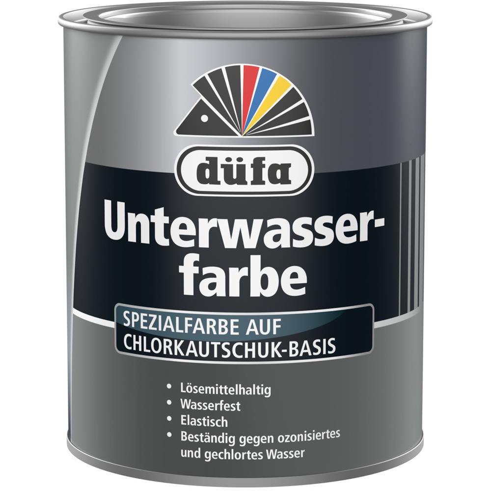 Düfa Unterwasserfarbe Meeresblau 750 ml Seidenglänzend Poolfarbe Schwimmbadfarbe