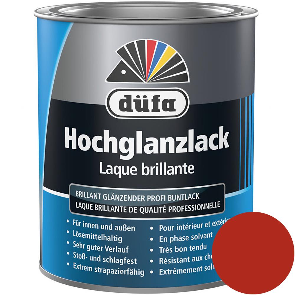 Düfa Hochglanzlack RAL 3000 Feuerrot 750 ml rot hochglänzend Lack