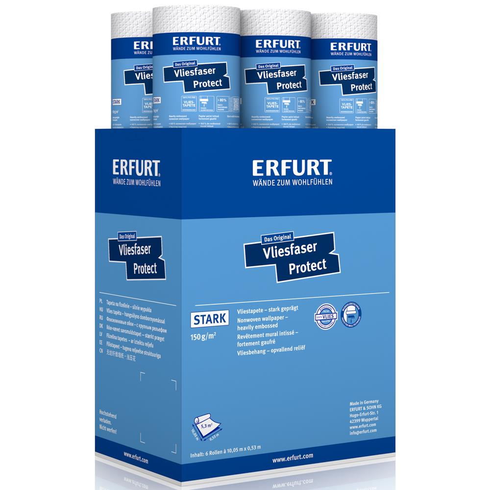 ERFURT VLIESFASER PROTECT 205 Vliestapete 10,05 x 0,53 m - 6 Rollen