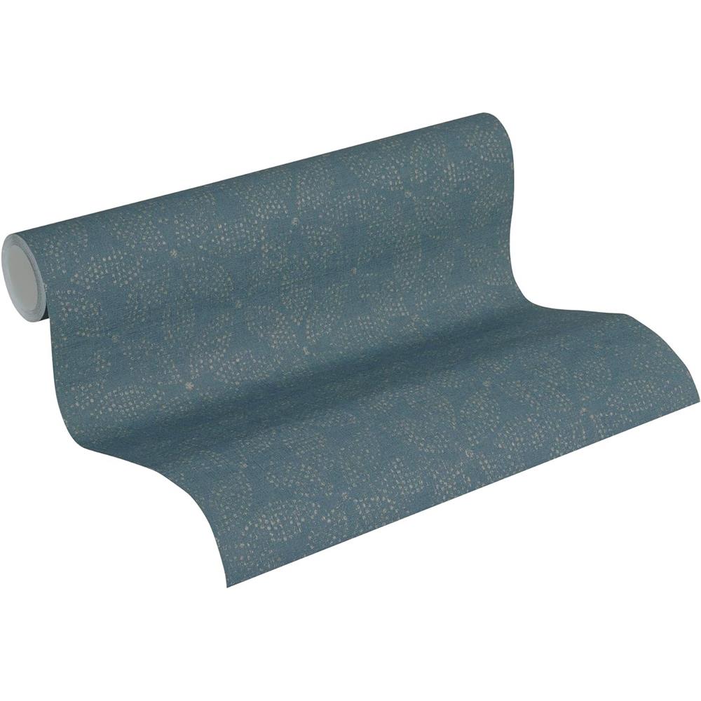 A.S. Création Vliestapete Mustertapete Ethnic Origin Blau Metallic