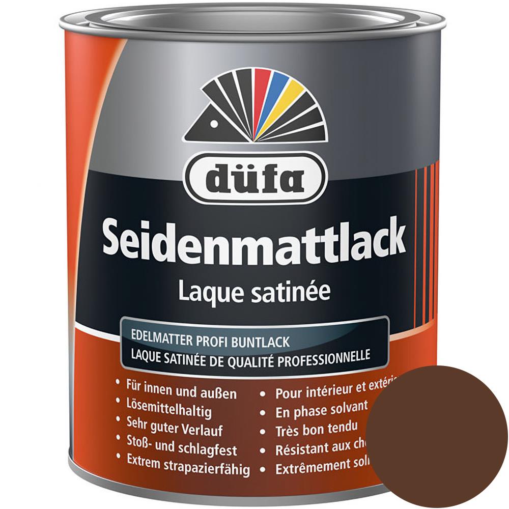 Düfa Seidenmattlack RAL 8011 Nussbraun 750 ml braun matt Lack