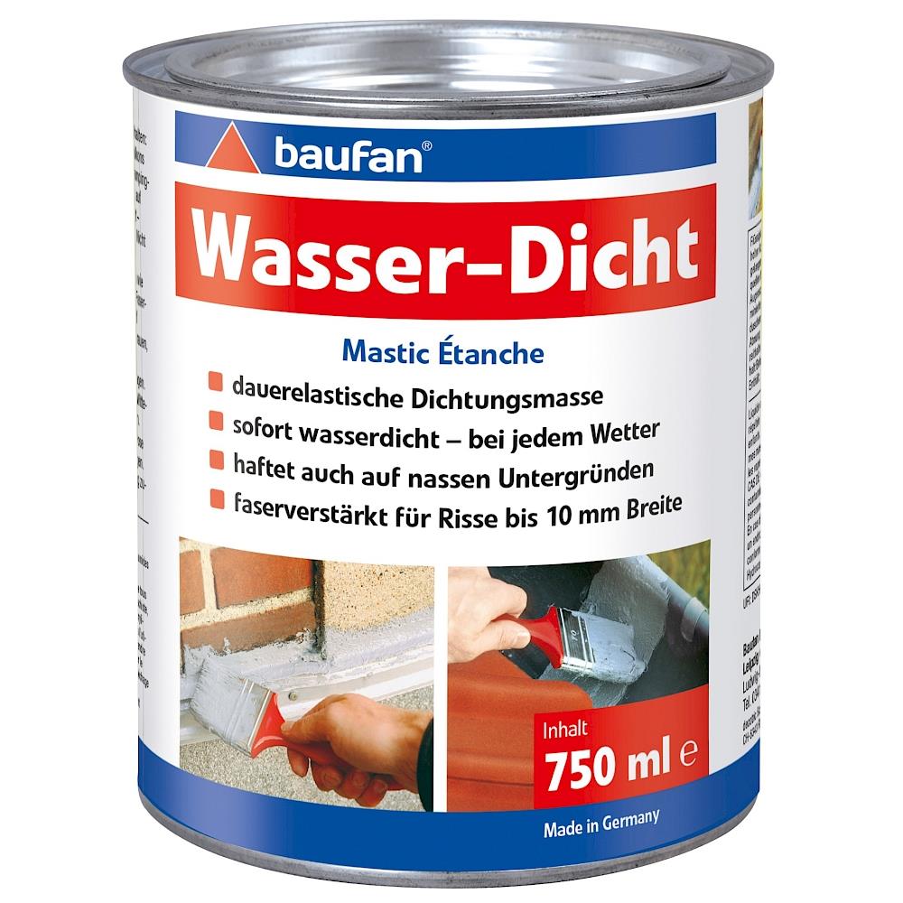 baufan Wasser-Dicht Grau 750 ml Dichtungsmasse sofort wasserdicht