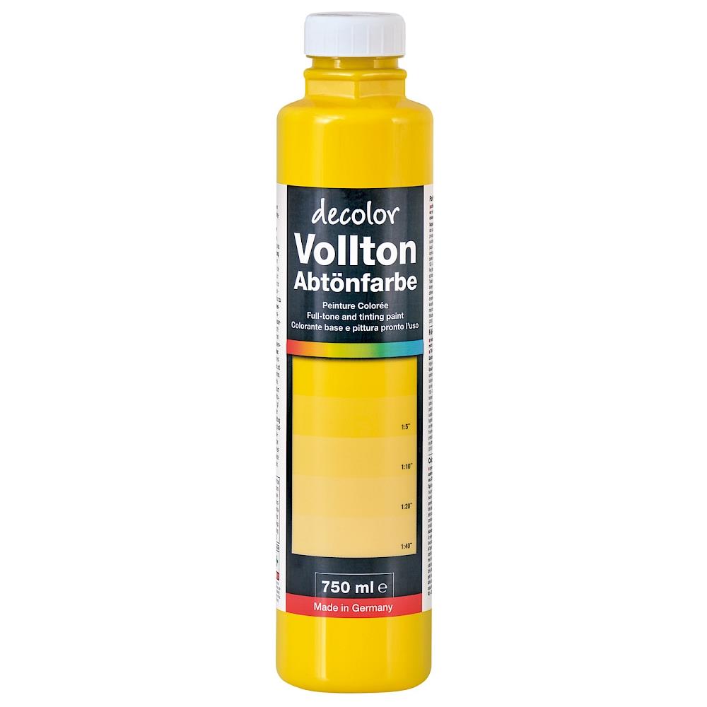 decolor Vollton- und Abtönfarbe, Sonnengelb 907, 750 ml