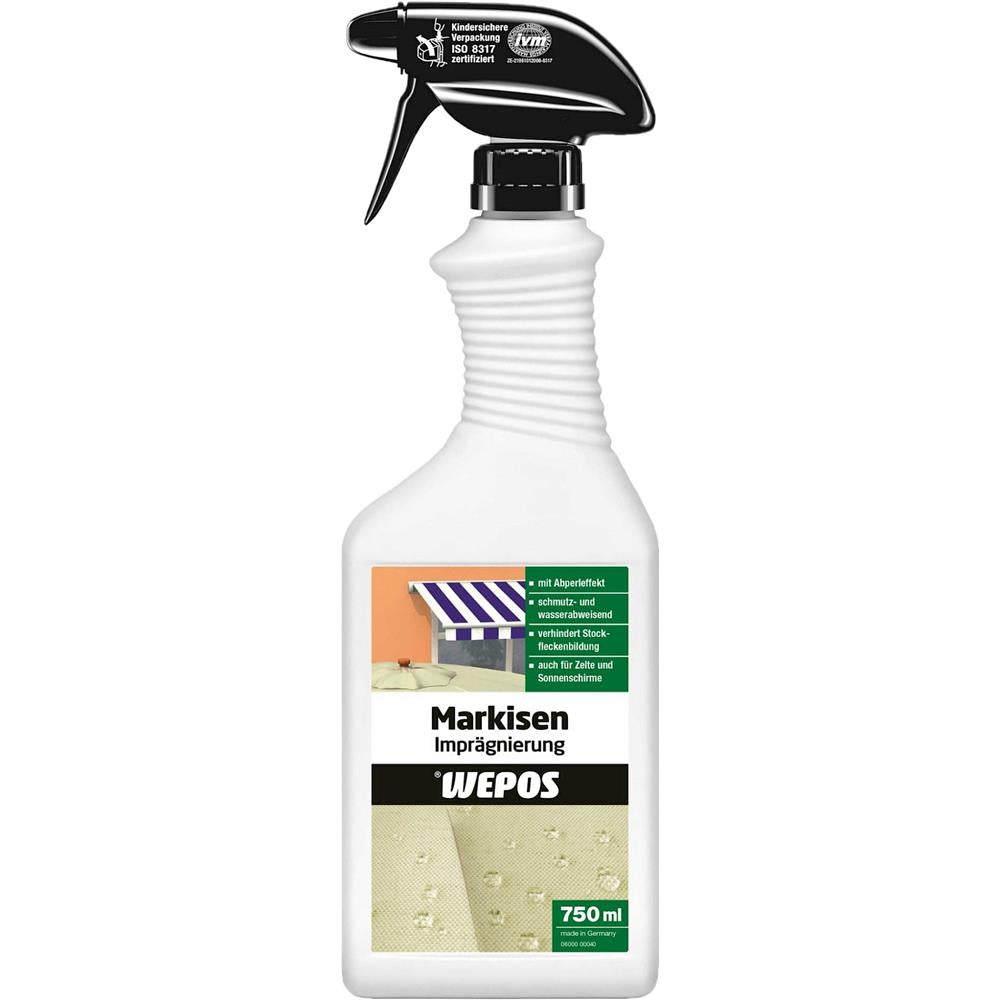 Wepos Markisen Imprägnierung 750 ml - Schutz für Markisen, Zelte und Stoffe