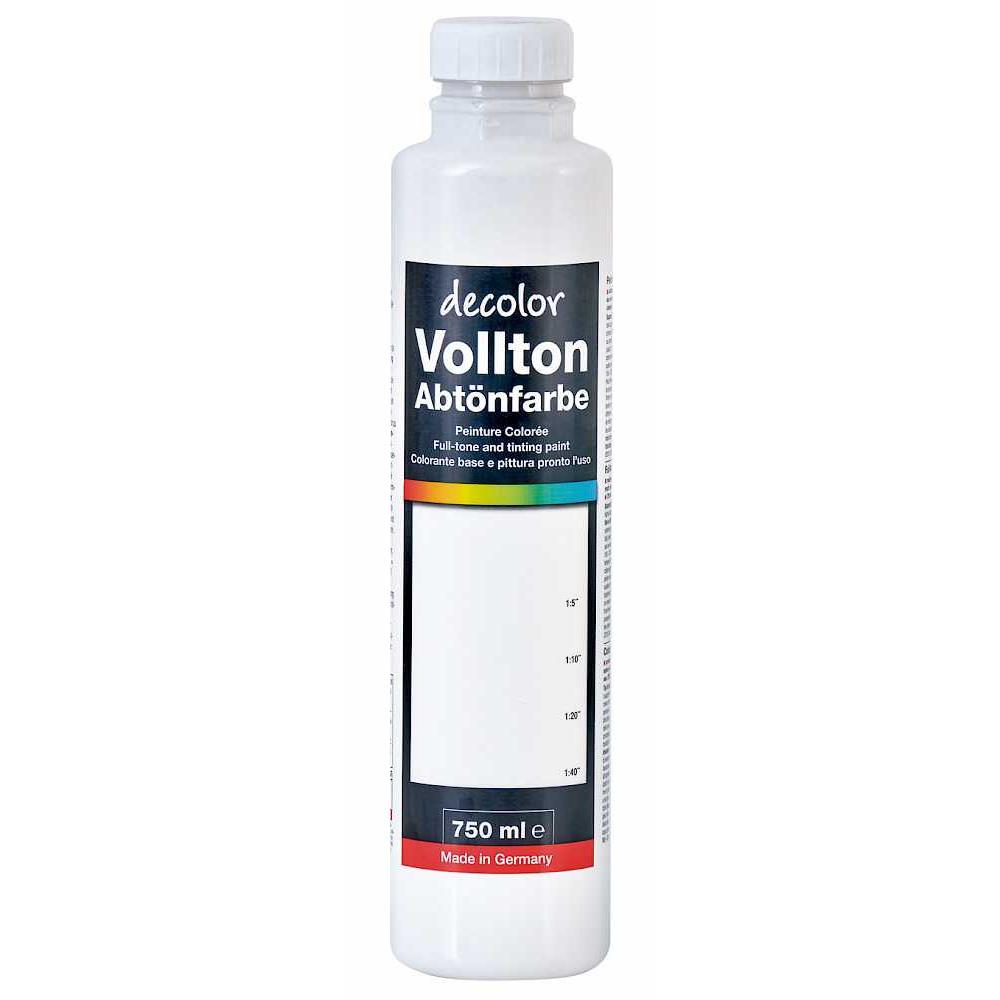 decolor Vollton- und Abtönfarbe, Weiß 914, 750 ml