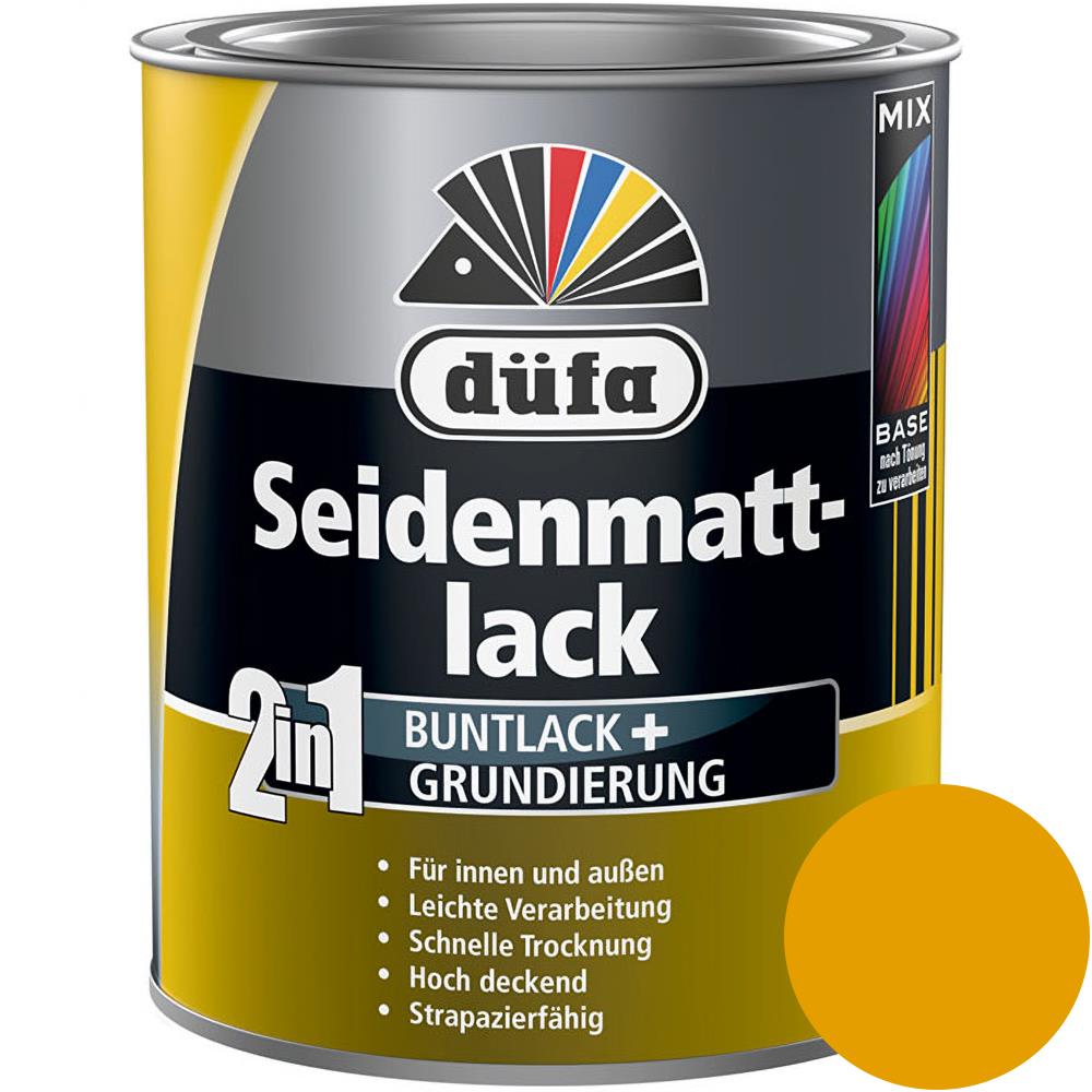 Düfa 2in1 Seidenmattlack RAL 1004 Goldgelb 750 ml gelb matt Lack + Grundierung