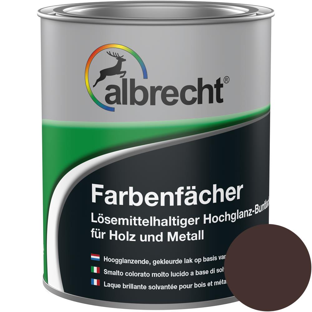 Albrecht Farbenfächer RAL 8017 Schokoladenbraun 750 ml Buntlack