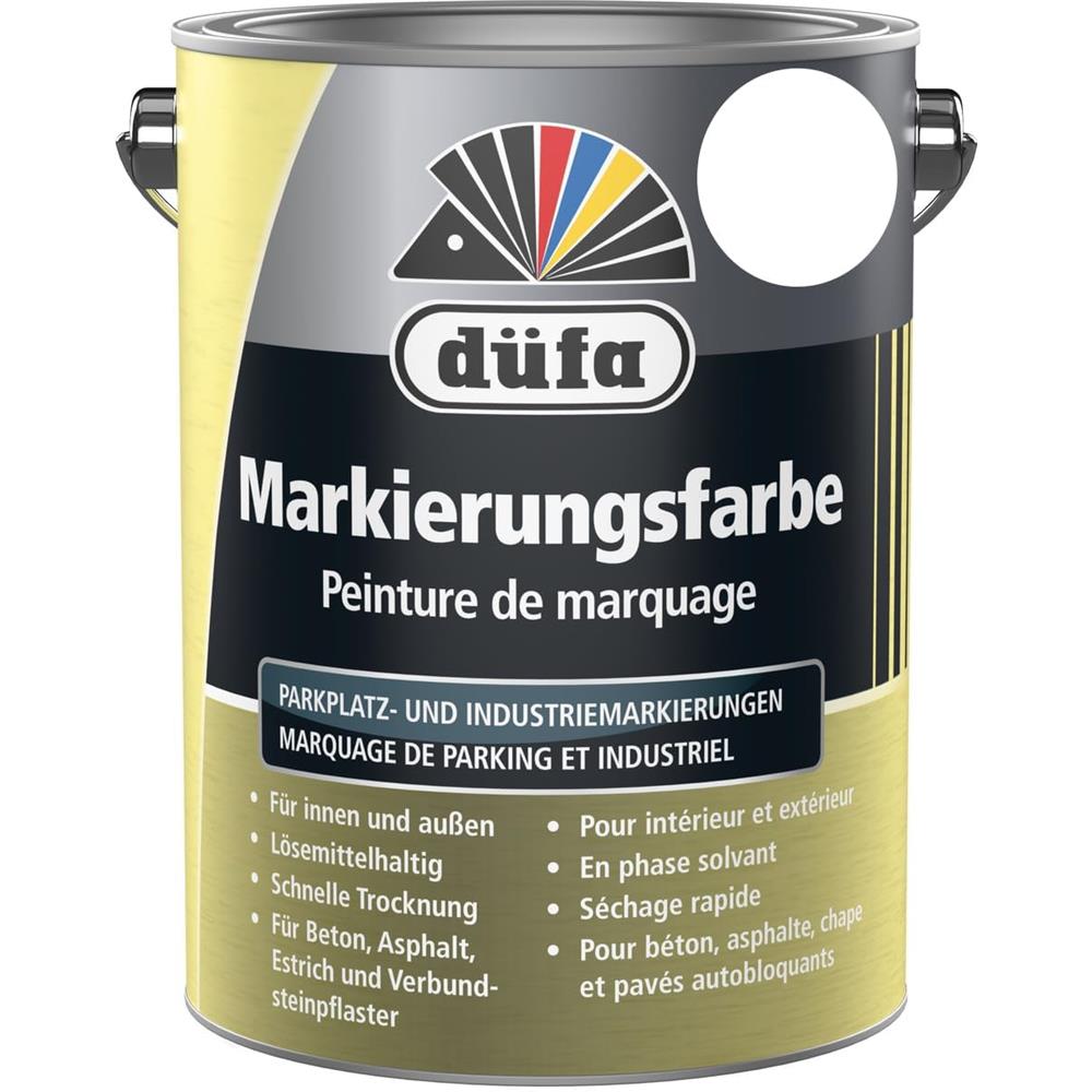 düfa Markierungsfarbe Weiß 2,5 L Parkplatzfarbe Industriemarkierung