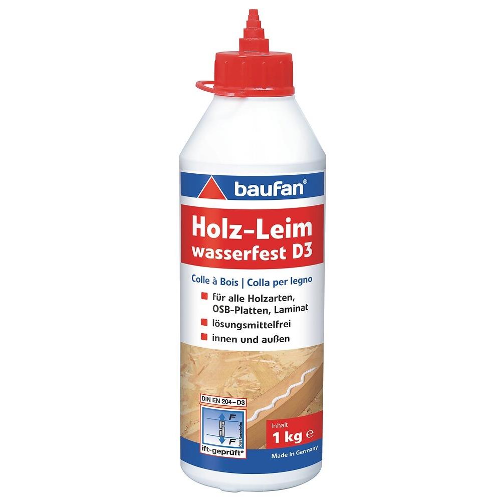 baufan Holz-Leim wasserfest D3 1kg Holzleim Holzkleber