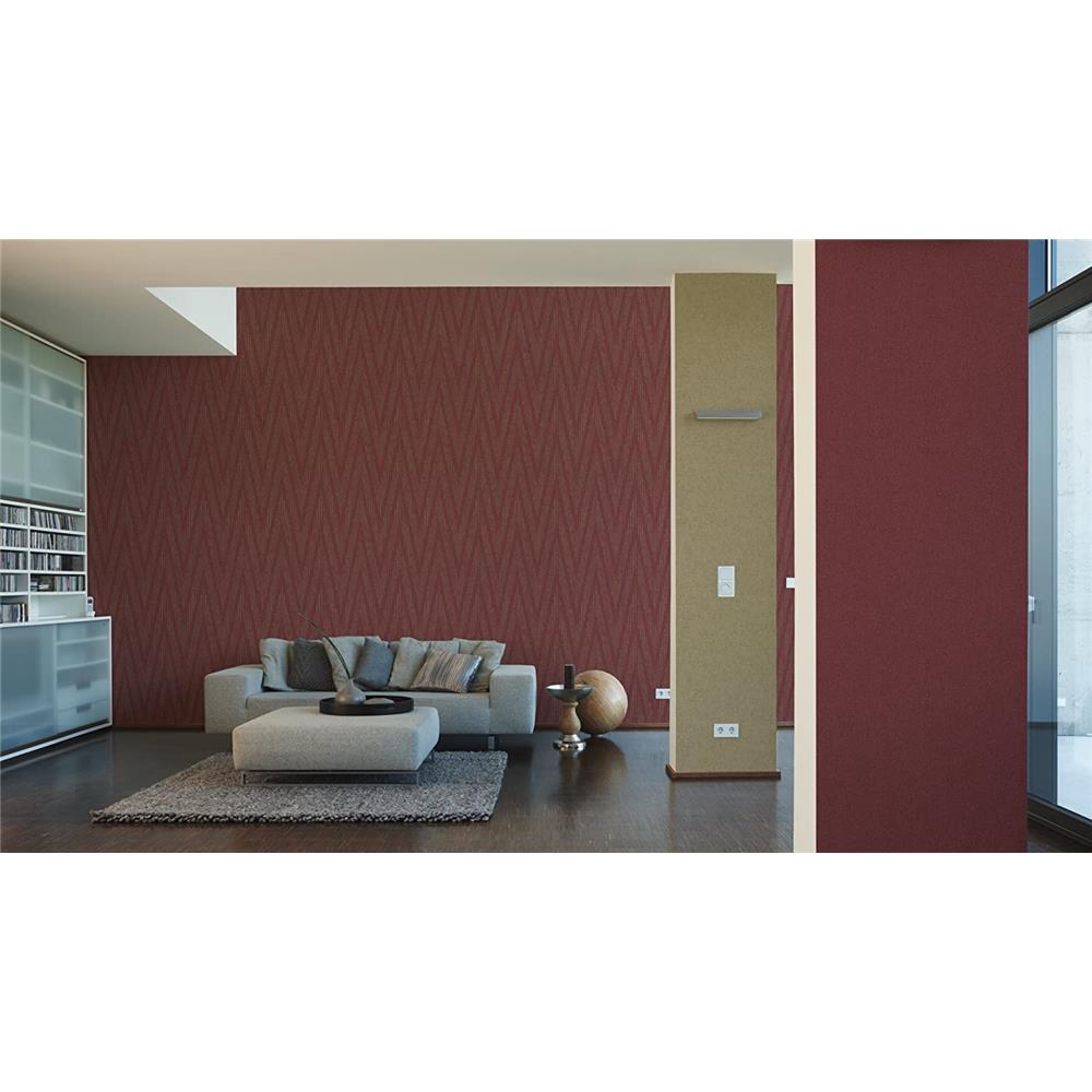 Livingwalls Vliestapete Einfarbig Titanium Bordeaux Rot