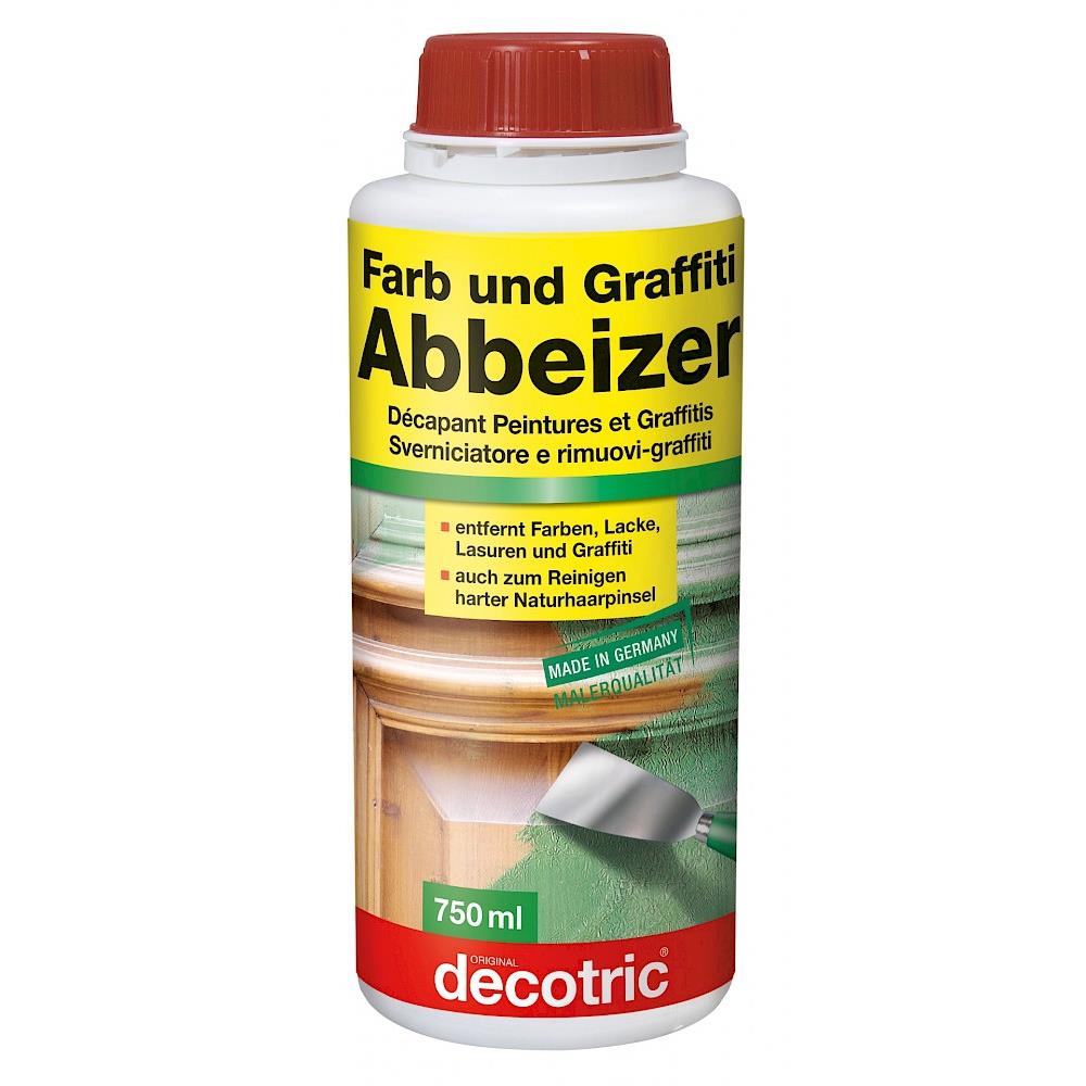 decotric Farb und Graffiti Abbeizer 750 ml Entferner für Farben, Lacke & Graffiti