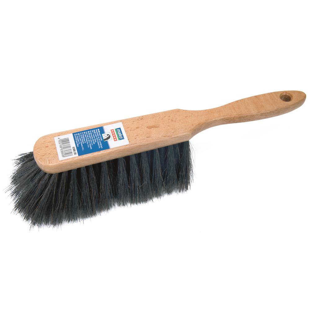 mako Handfeger, Rosshaar, natur, lackiert, 28 cm