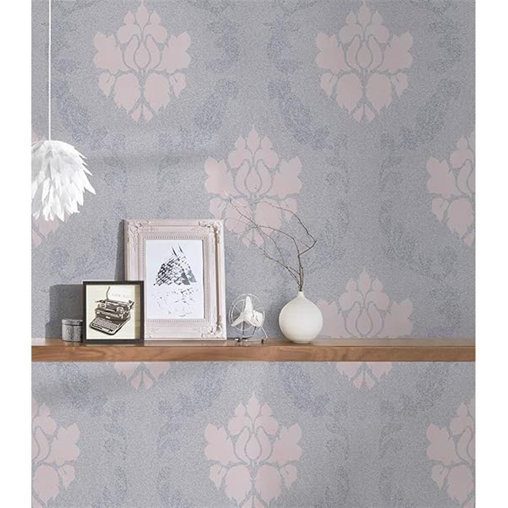 A.S. Création New Elegance Barock Tapete grau rosa Vliestapete Mustertapete