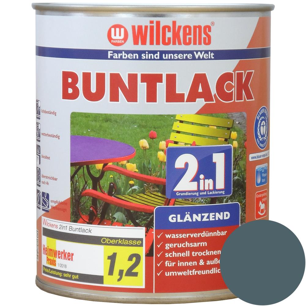 Wilckens Buntlack 2in1 glänzend, Anthrazitgrau (RAL 7016), 750 ml