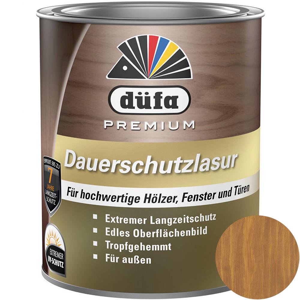 Düfa Premium Dauerschutzlasur EICHE 750 ml Lasur Holz Schutzlasur