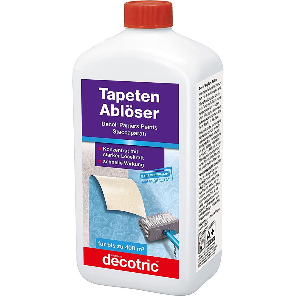 decotric Tapeten-Ablöser-Konzentrat 1 Liter für ca. 400 m²
