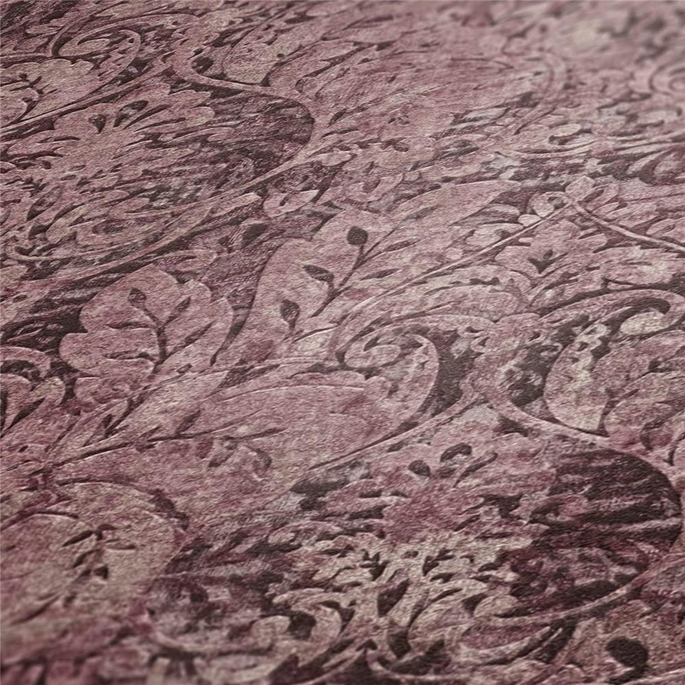 A.S. Création Vliestapete Mustertapete Mata Haril Barock Lila Rosé Glitzereffekt