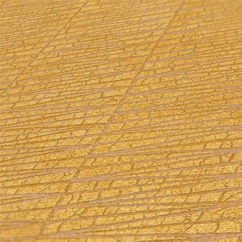 A.S. Création Vliestapete Einfarbig Skandinavisch Gelb Struktur & Metallic-Effekt