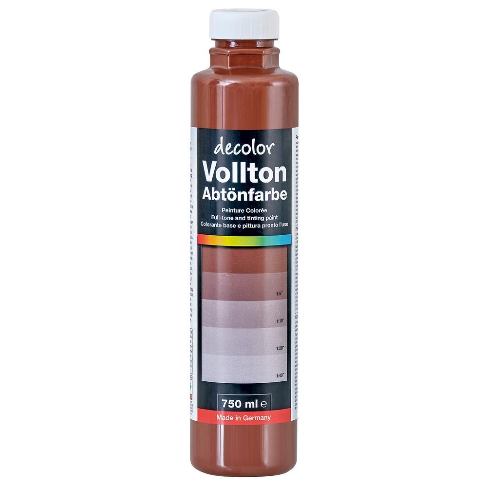 decolor Vollton- und Abtönfarbe, Schokobraun 906 S, 750 ml, seidenmatt