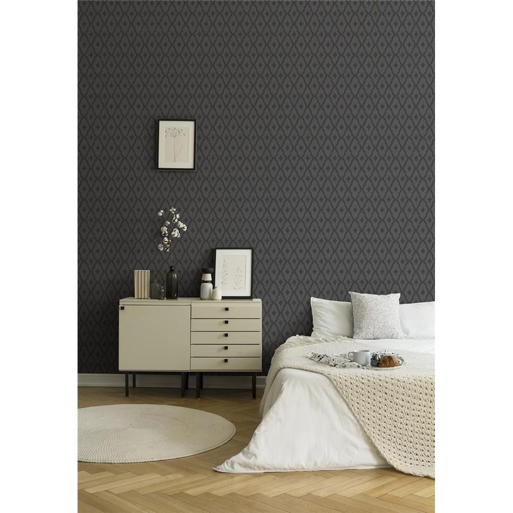 Architects Paper Textiltapete Mustertapete grafische Ornamente Grau