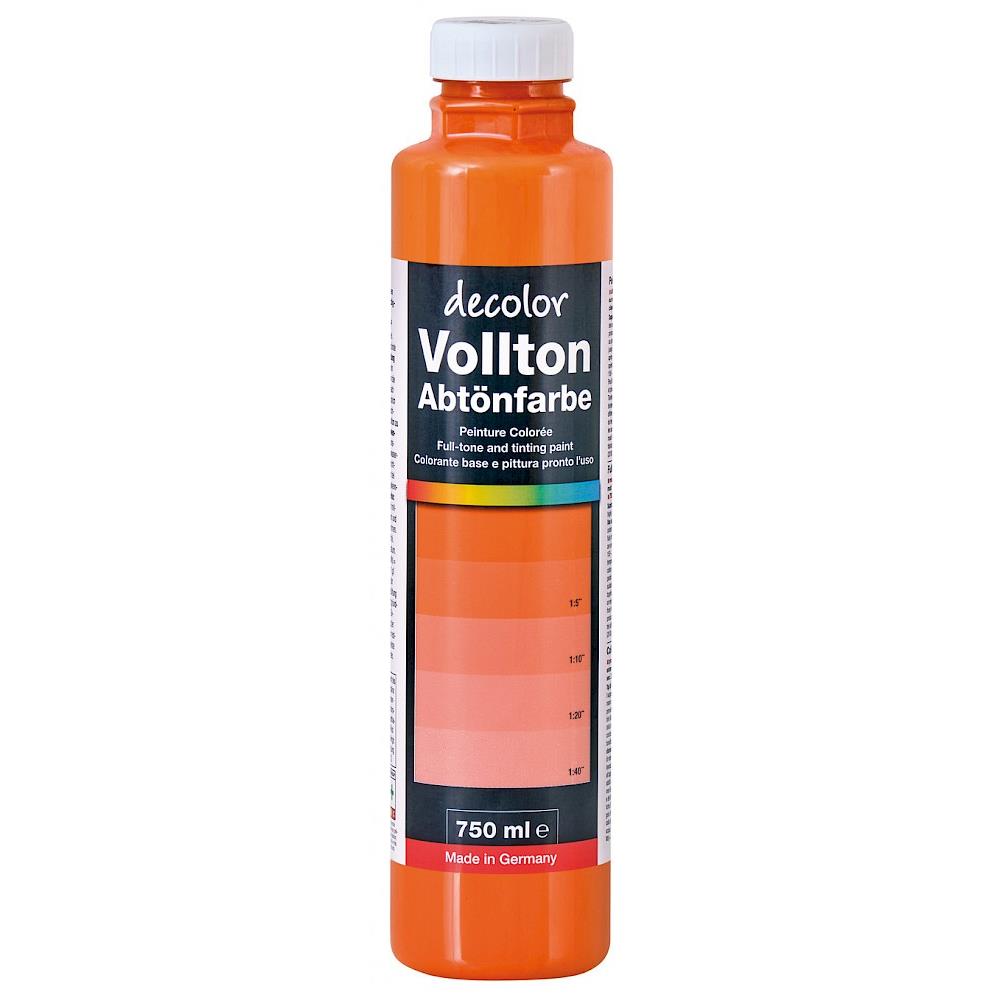 decolor Vollton- und Abtönfarbe, Orange 908, 750 ml