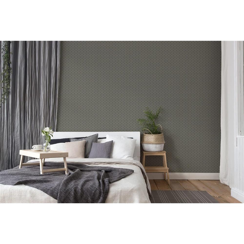 A.S. Création Vliestapete Trendwall matt Grau glänzend Gold