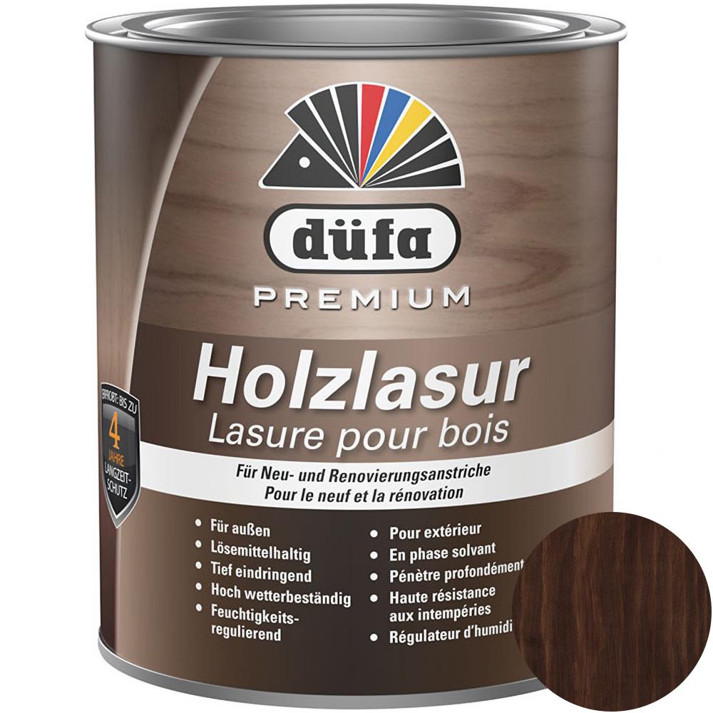 Düfa Premium Holzlasur PALISANDER 750 ml Holzbeschichtung Schutzanstrich Holzschutzlasur