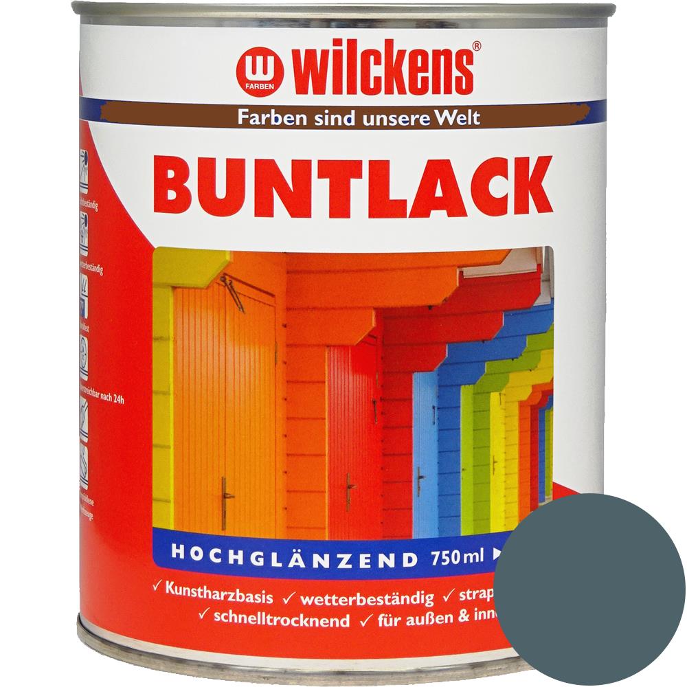 Wilckens Buntlack hochglänzend, Anthrazitgrau (RAL 7016), 750 ml