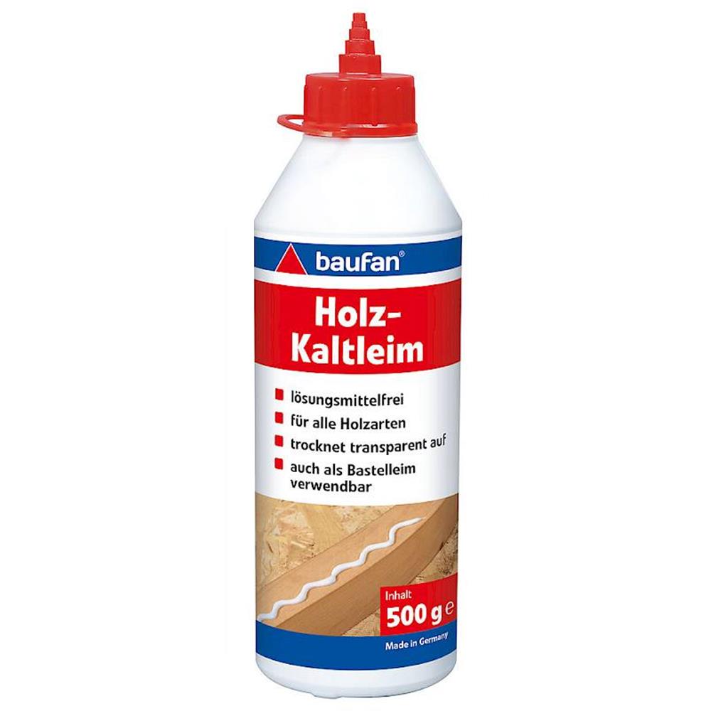 baufan Holz- und Bastel-Leim 500 g - Weißleim für Holz, Papier & Textilien