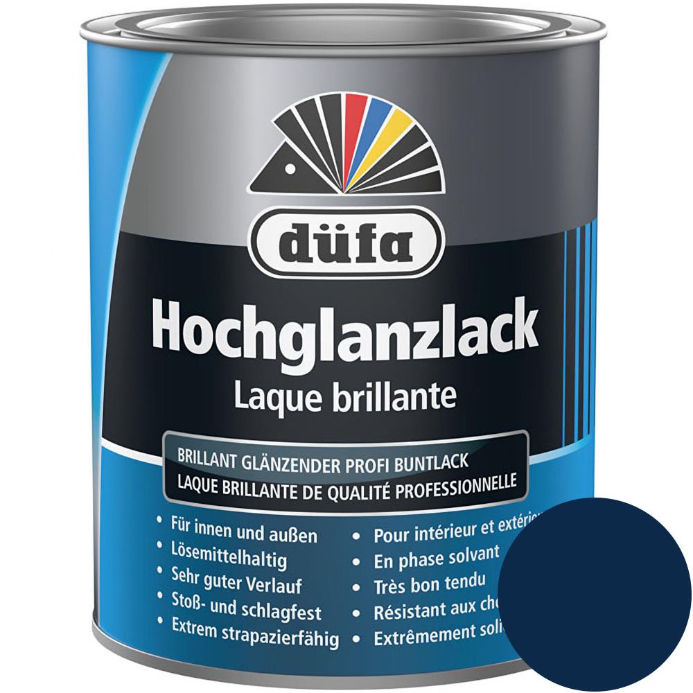 Düfa Hochglanzlack RAL 5010 Enzianblau 750 ml blau hochglänzend Lack