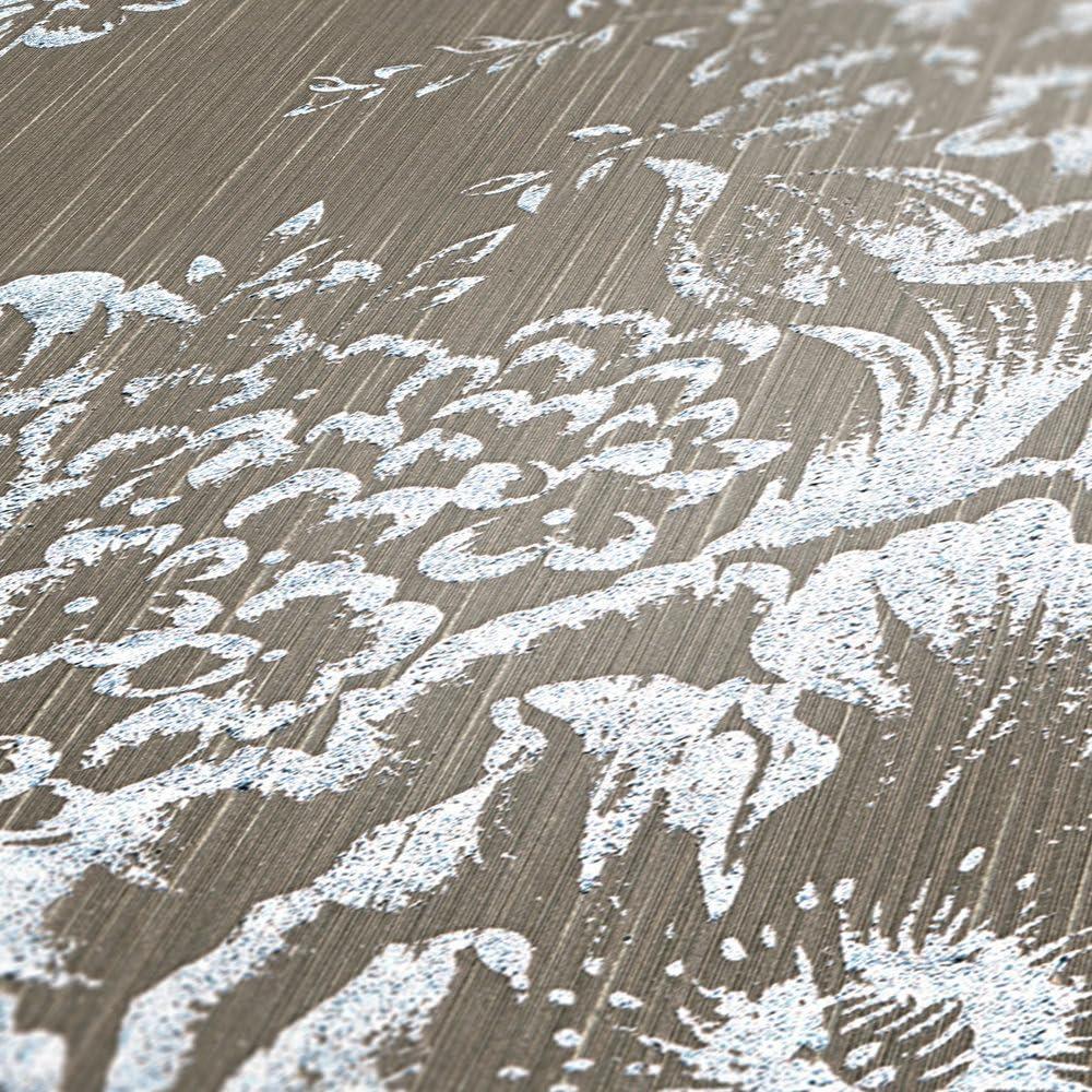 Architects Paper Textiltapete Mustertapete Metallic Silk Floral Braun