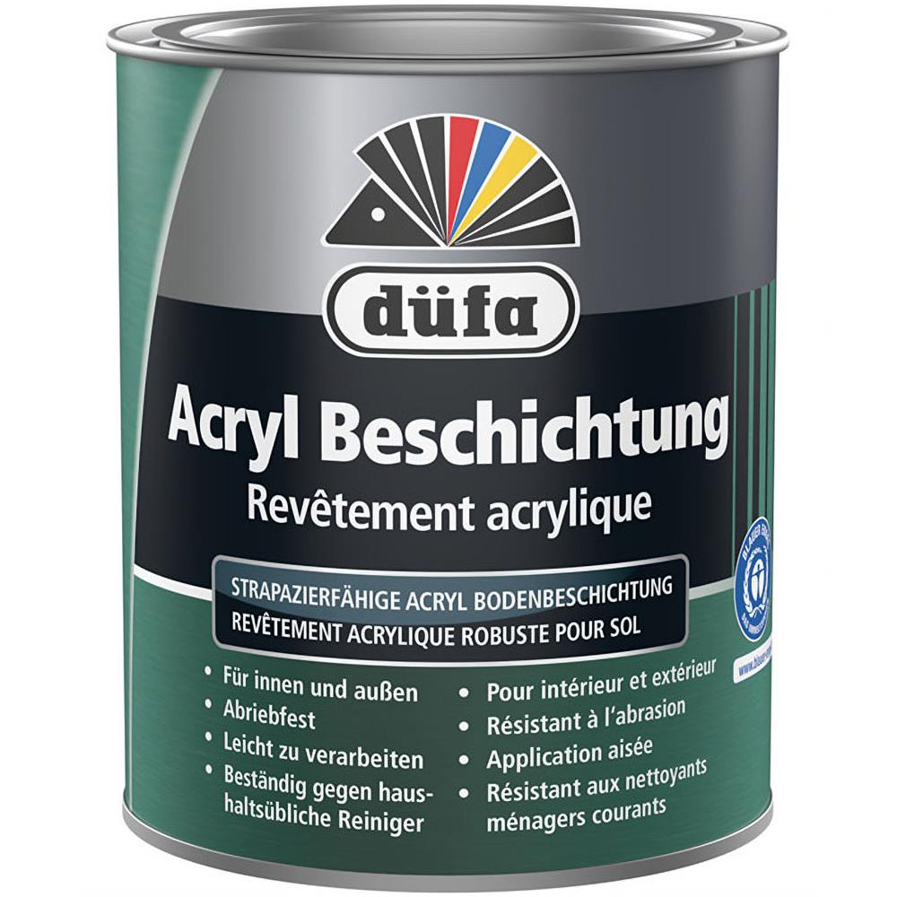 Düfa Acryl-Beschichtung RAL 7030 Steingrau 750 ml wetterbeständige Bodenbeschichtung