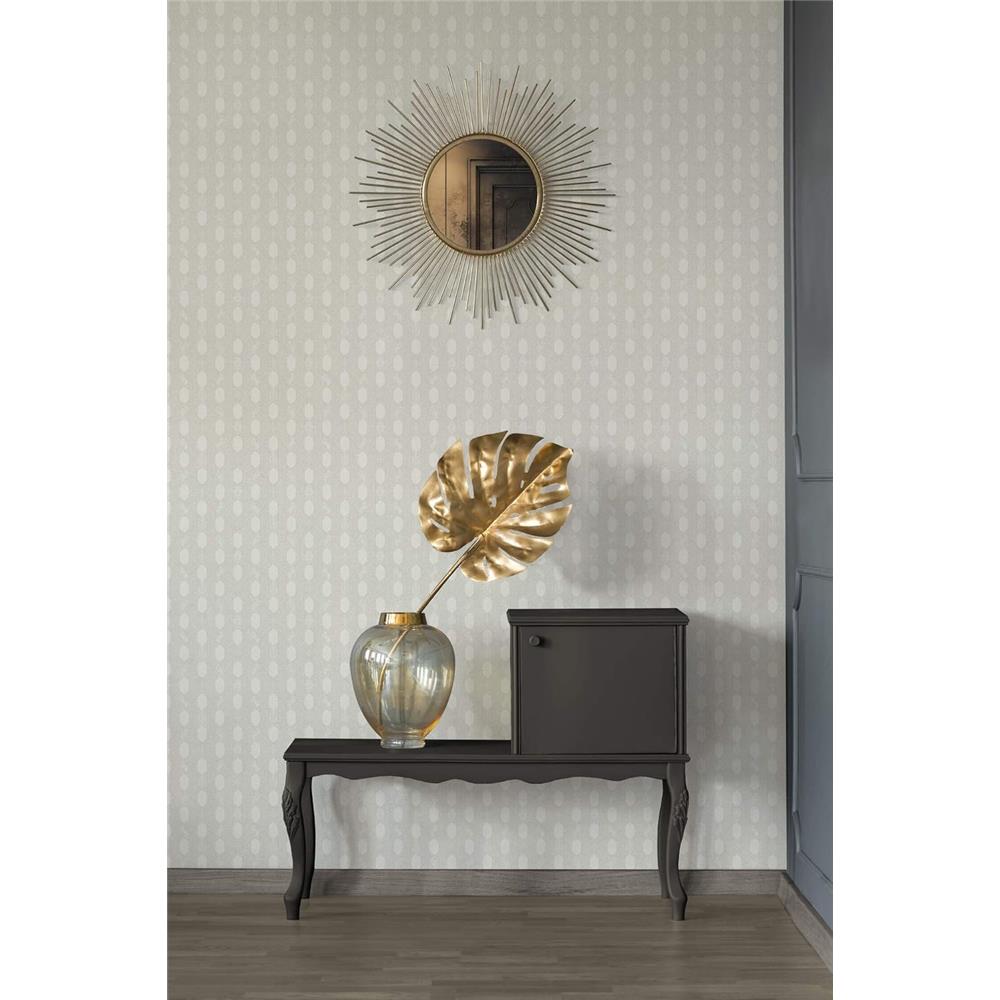 Architects Paper Vliestapete Mustertapete Absolutely Chic Geometrisch Grafisch Creme Grau Metallic