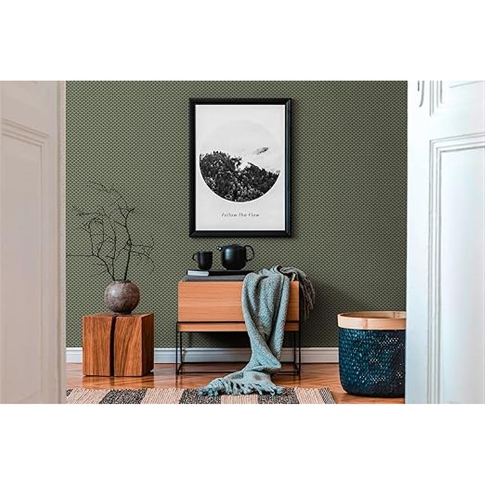 A.S. Création Vliestapete Trendwall matt Grün glänzend Gold Mustertapete