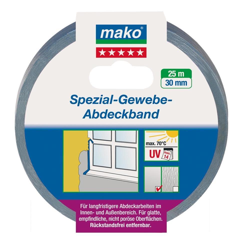 mako Spezial-Gewebe-Abdeckband, 30 mm x 25 m