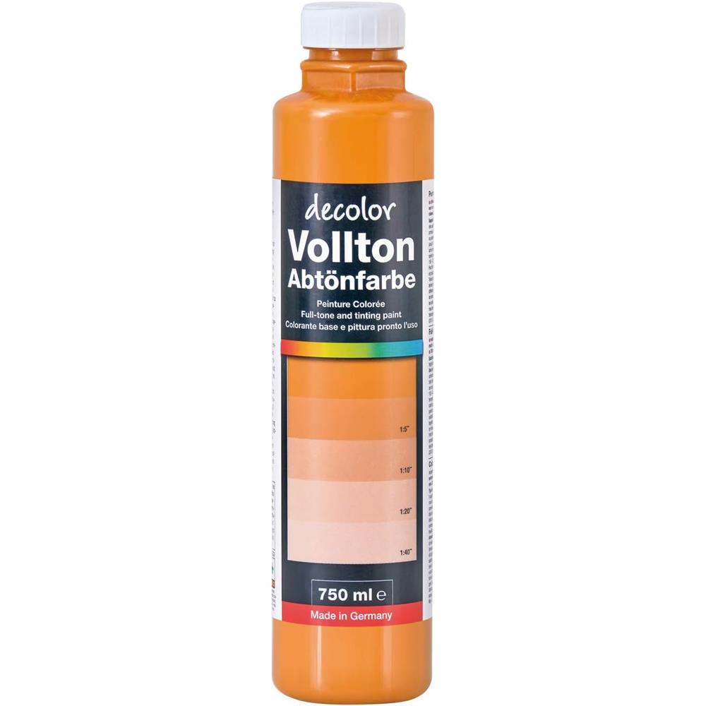 decolor Vollton- und Abtönfarbe, Terrakotta 923, 750 ml
