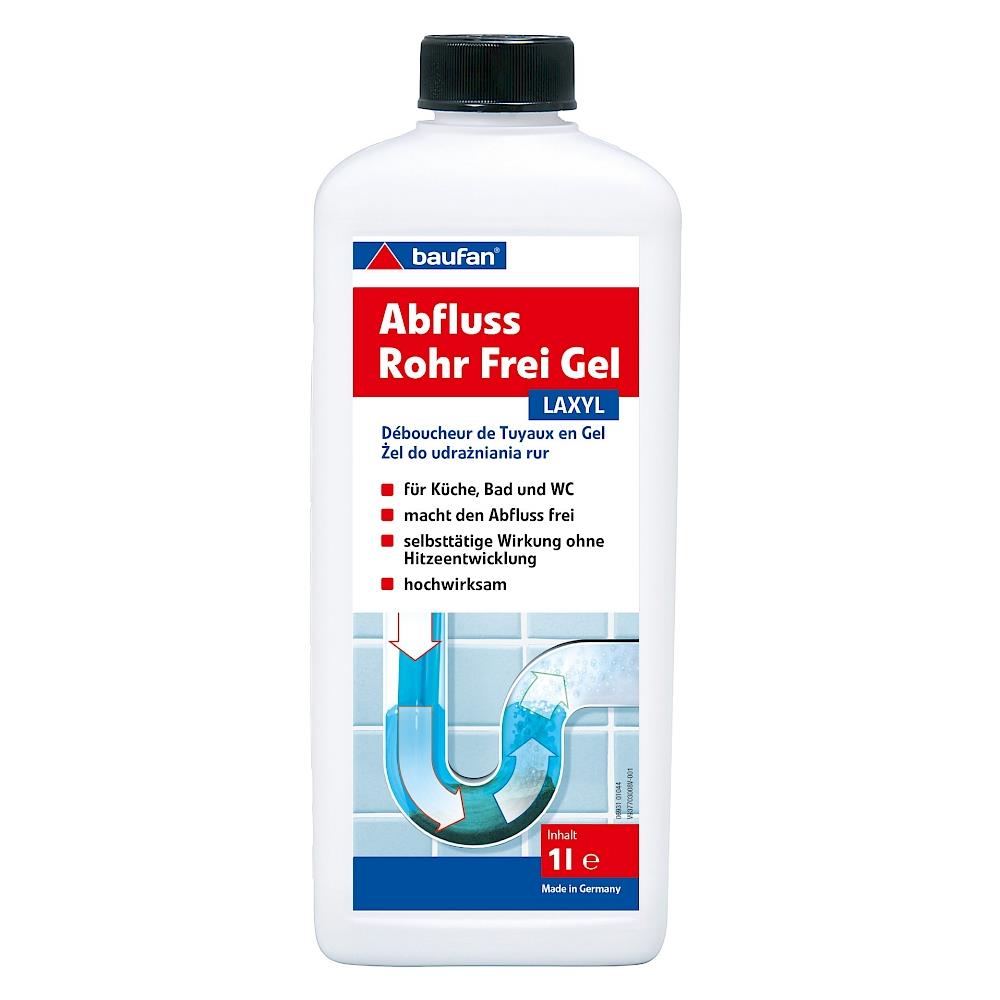 baufan LAXYL Abfluss Rohr Frei Gel 1 L Rohrreiniger Abflussreiniger