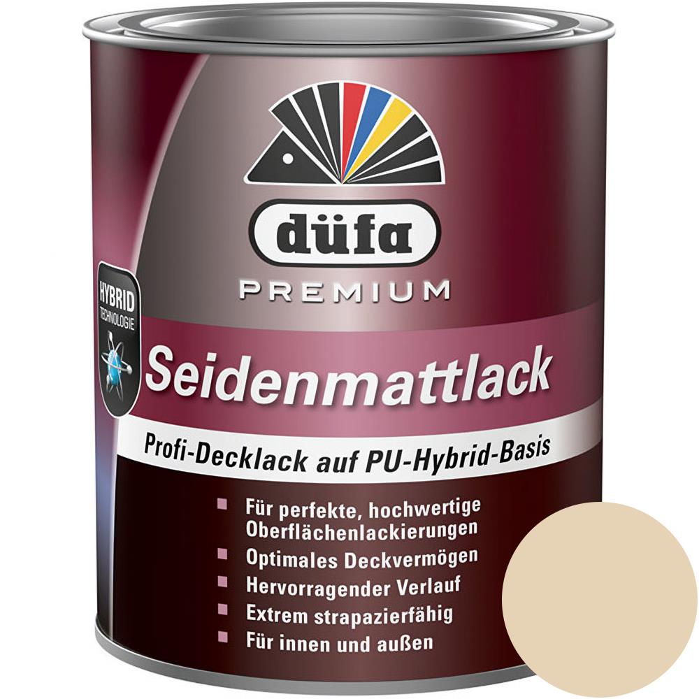 Düfa PREMIUM Seidenmattlack IVORY 750 ml Beige Lack matt