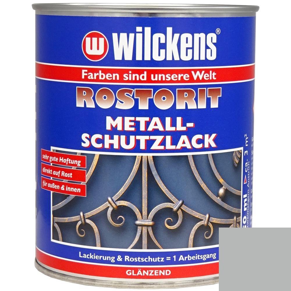 Wilckens Rostorit Metallschutzlack glänzend Silber 750 ml