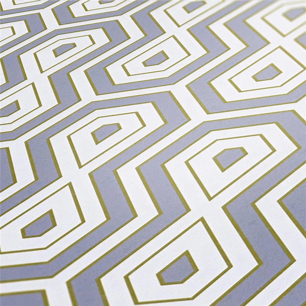 Architects Paper Vliestapete Mustertapete Jungle Chic Retrotapete Gold/Grau/Weiß matt