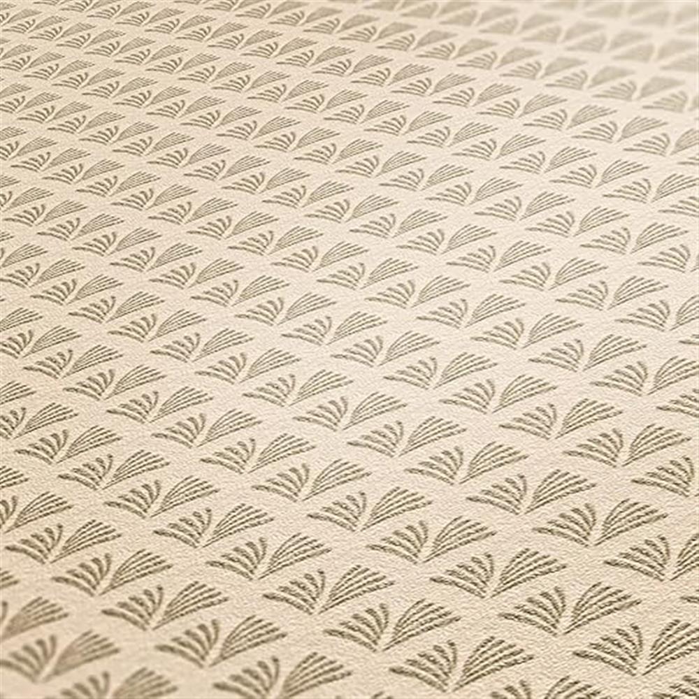 A.S. Création Vliestapete Mustertapete Trendwall matt Beige glänzend Gold