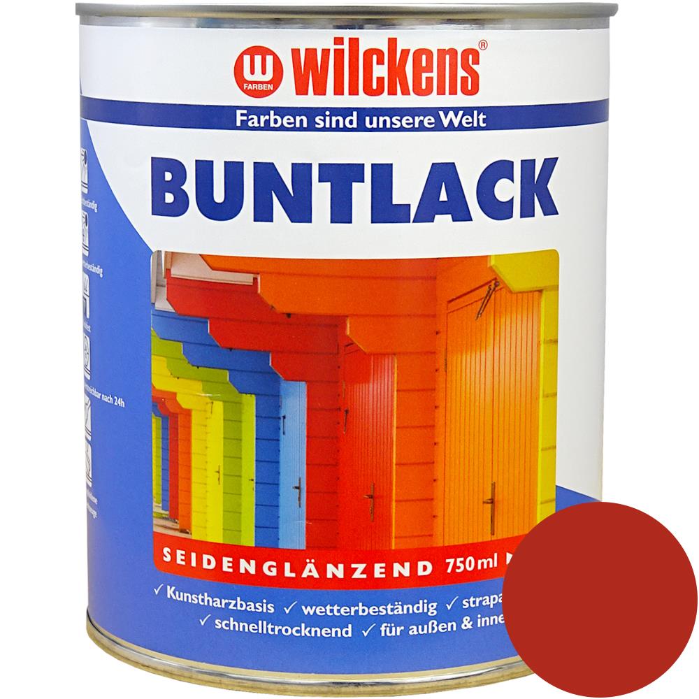 Wilckens Buntlack seidenglänzend, Feuerrot (RAL 3000), 750 ml