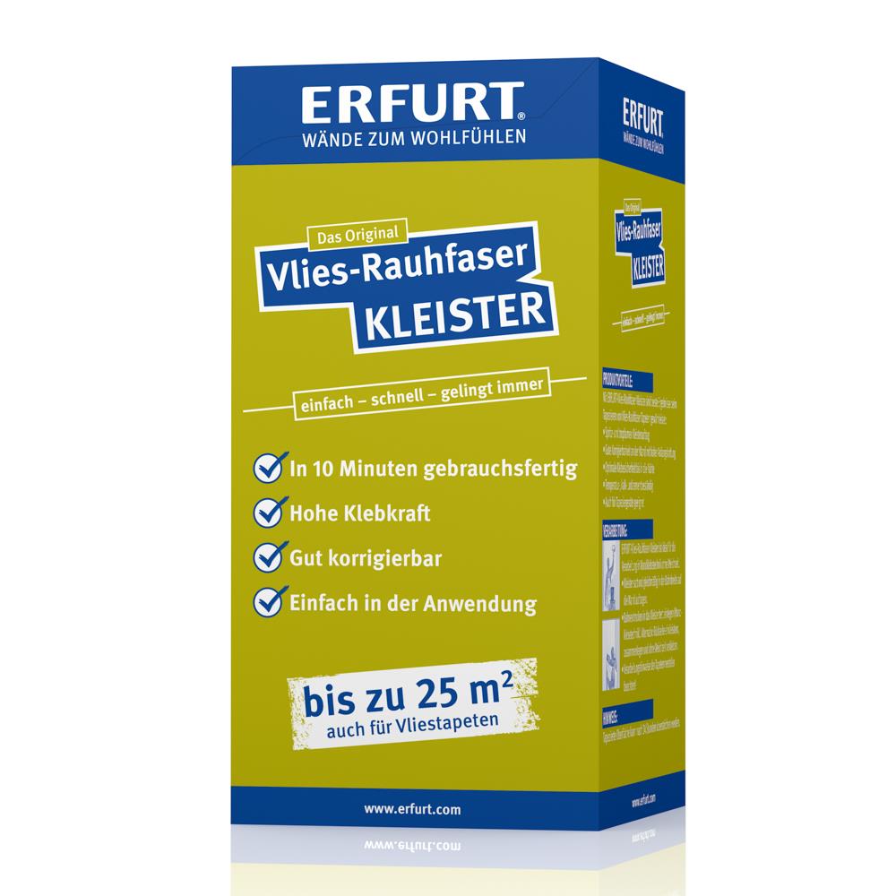 ERFURT Vlies-Rauhfaser Kleister, 200 g, Tapetenkleister für bis zu 25 m² (ca. 3 Rollen)